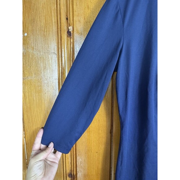 J McLaughlin Dress Women Size Medium Dark Blue Catalina Cloth Stretch - Picture 5 of 7